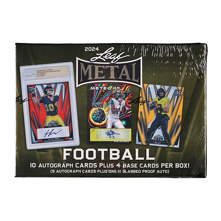 2024 Leaf Metal Football Jumbo Trading Card Box