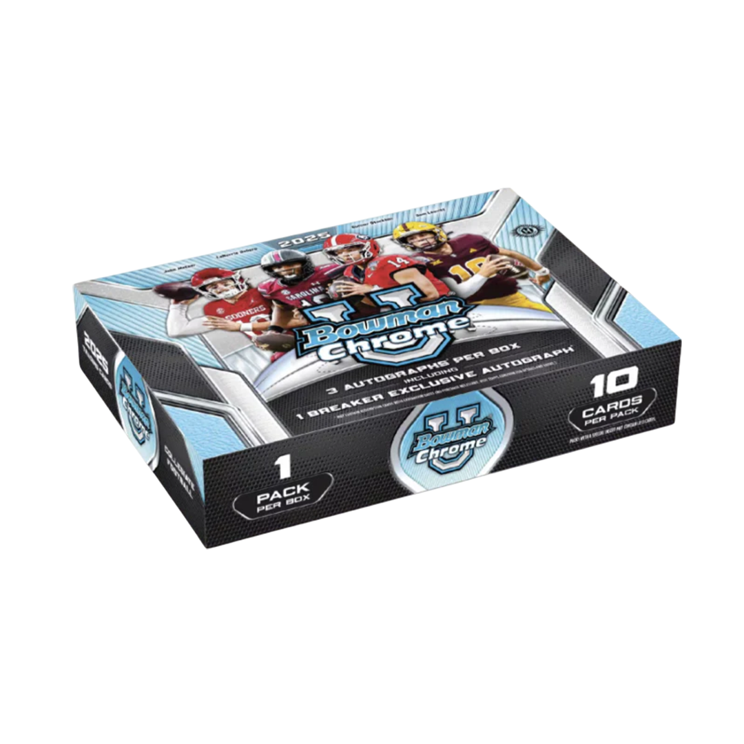 2025 Bowman Chrome University Football Breakers Delight Trading Cards