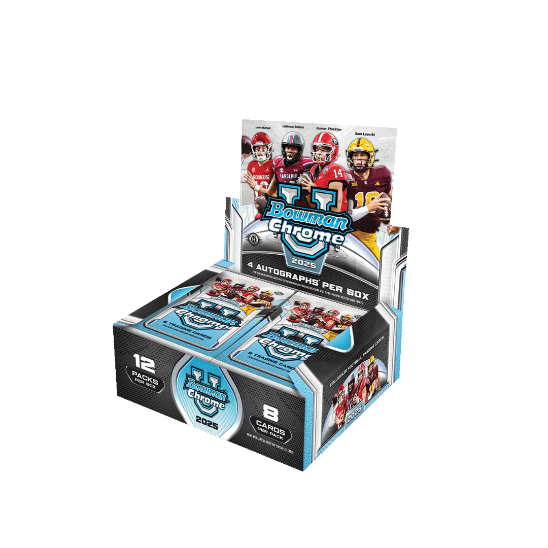 2025 Bowman Chrome University Football Jumbo Trading Cards