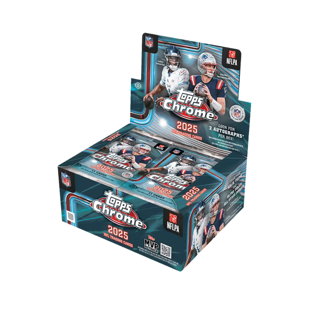 2025 Topps Chrome Football Jumbo Hobby Trading Cards