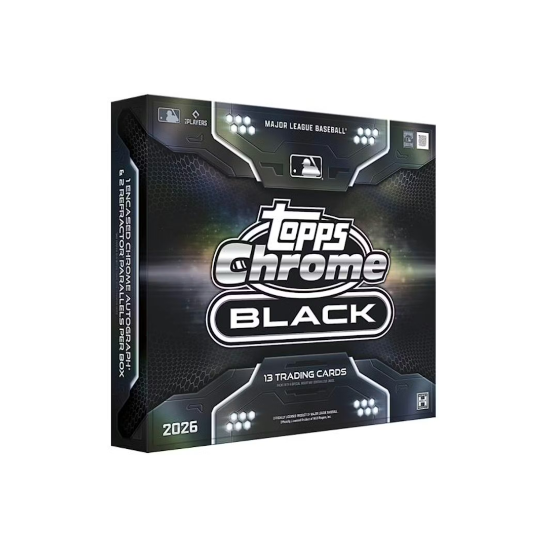 2026 Topps Chrome Black Baseball Hobby Trading Cards
