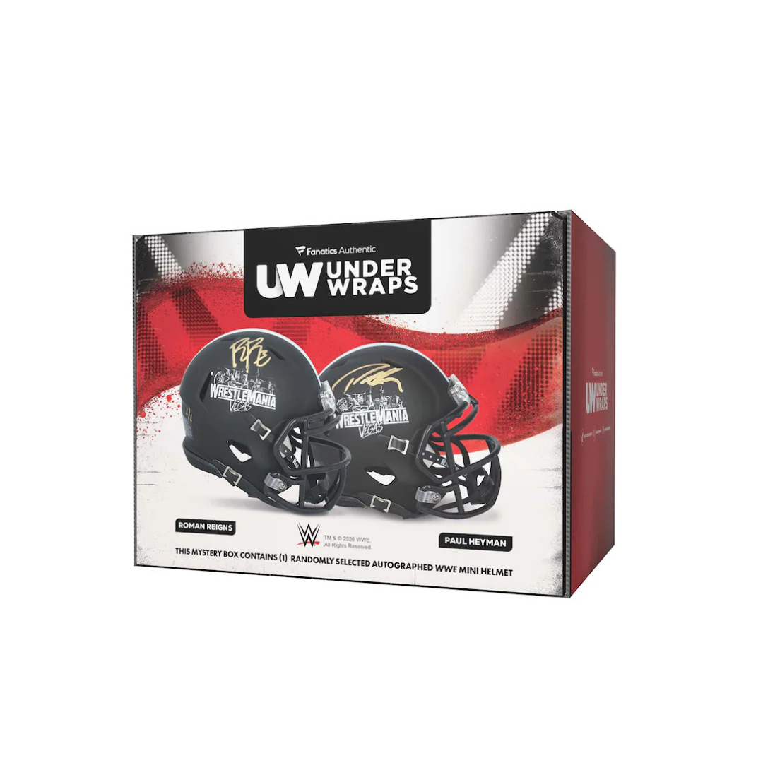 2026 Under Wraps WWE Autographed Mini Helmet