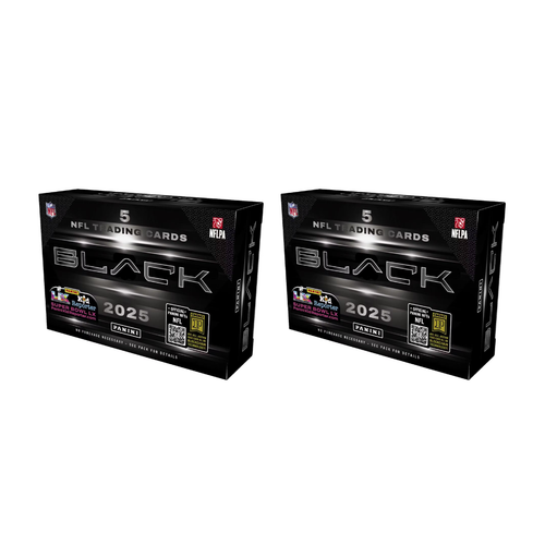 BREAK#213 TUESDAY 2025 Panini Black Football Hobby (x2) Pick Your Team (BP) RIP ON FILL