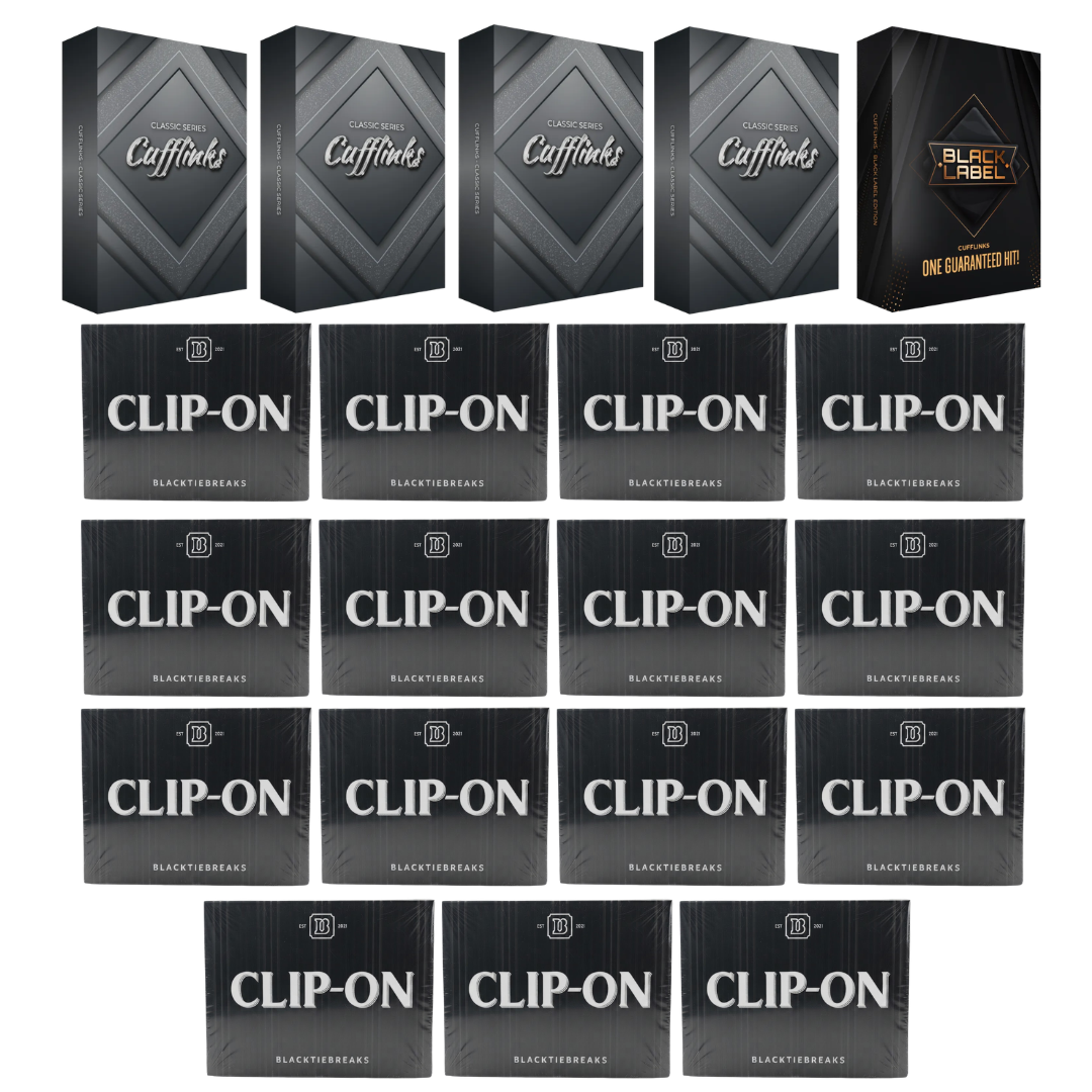 BREAK#23 BlackTie Multi-Sport Clip-On (x15) + BlackTie Multi-Sport Classic Cufflink (x4) + BlackTie Black Label Edition Cufflink Pick Your Team 08/09/26 RIP ON FILL