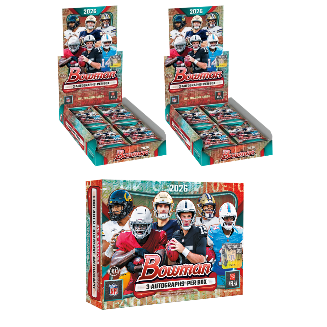 BREAK#219 2026 Bowman Football Hobby (x2) + Bowman Football Breaker's Delight Team Break 10/02/26 12:00 PM EST