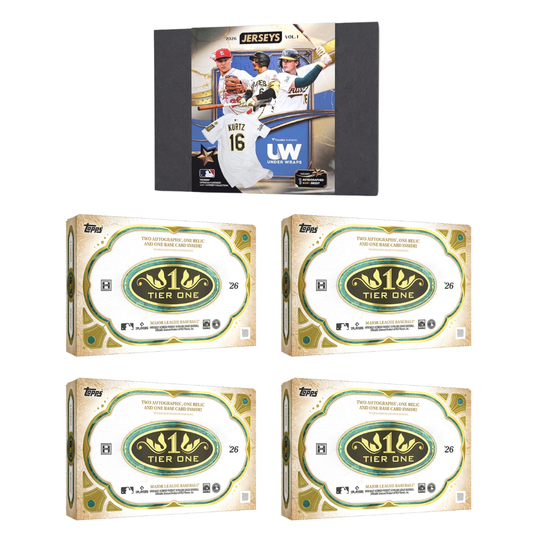 BREAK#228 THURSDAY 2026 Topps Tier One Baseball Hobby (x4) + 2026 UnderWraps MLB Signed Jersey Pick Your Team (MD) 06/25/26 02:00 PM EST or RIP ON FILL