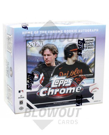 2023 Topps Chrome Baseball Jumbo Trading Card Box