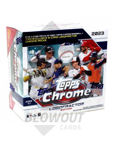 2023 Topps Chrome Baseball Logofractor Edition Trading Card Box