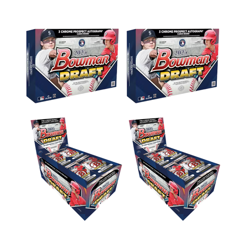#MLB248 | PYT | 2025 BOWMAN DRAFT BASEBALL JUMBO (x2) + 2025 BOWMAN DRAFT BREAKERS DELIGHT (x2)