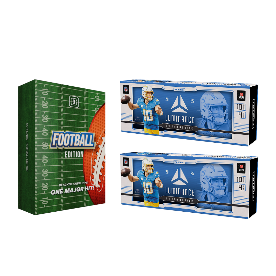 BREAK#262 FRIDAY 2025 Panini Luminance Football Hobby (x2) + BlackTie Football Cufflink Pick Your Team (MDLW) 10/17/25 02:00 PM EST or RIP ON FILL