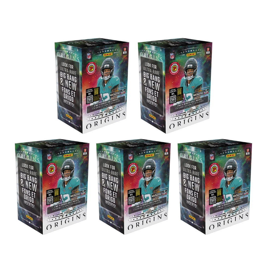 BREAK#265 FRIDAY 10/17/25 04:30 PM EST or RIP ON FILL 2025 Panini Origins Football International Blaster (x5) Pick Your Team (SMLW)