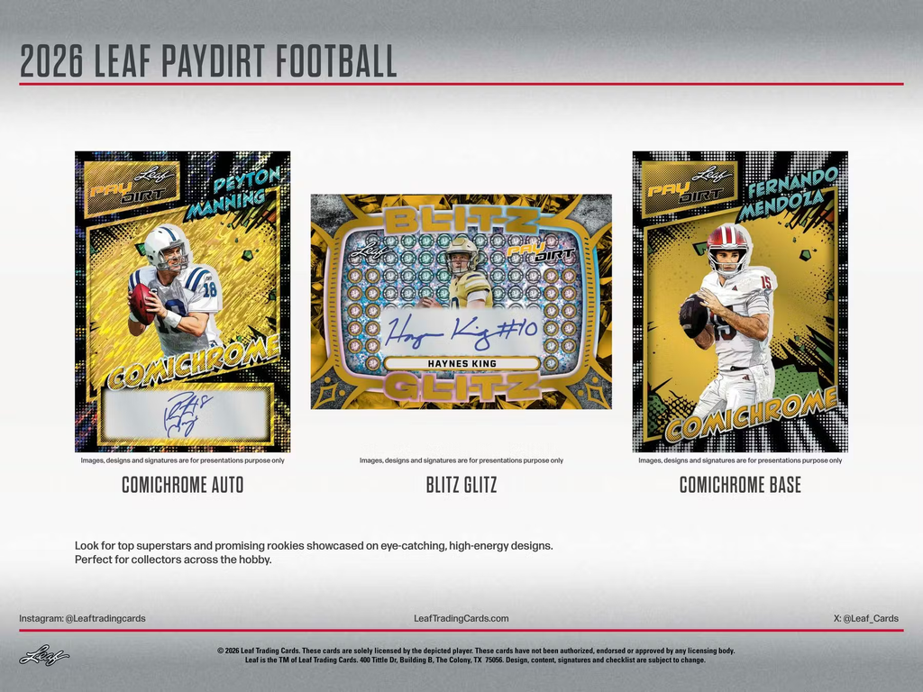 2026 Leaf Pay Dirt Hobby Trading Cards