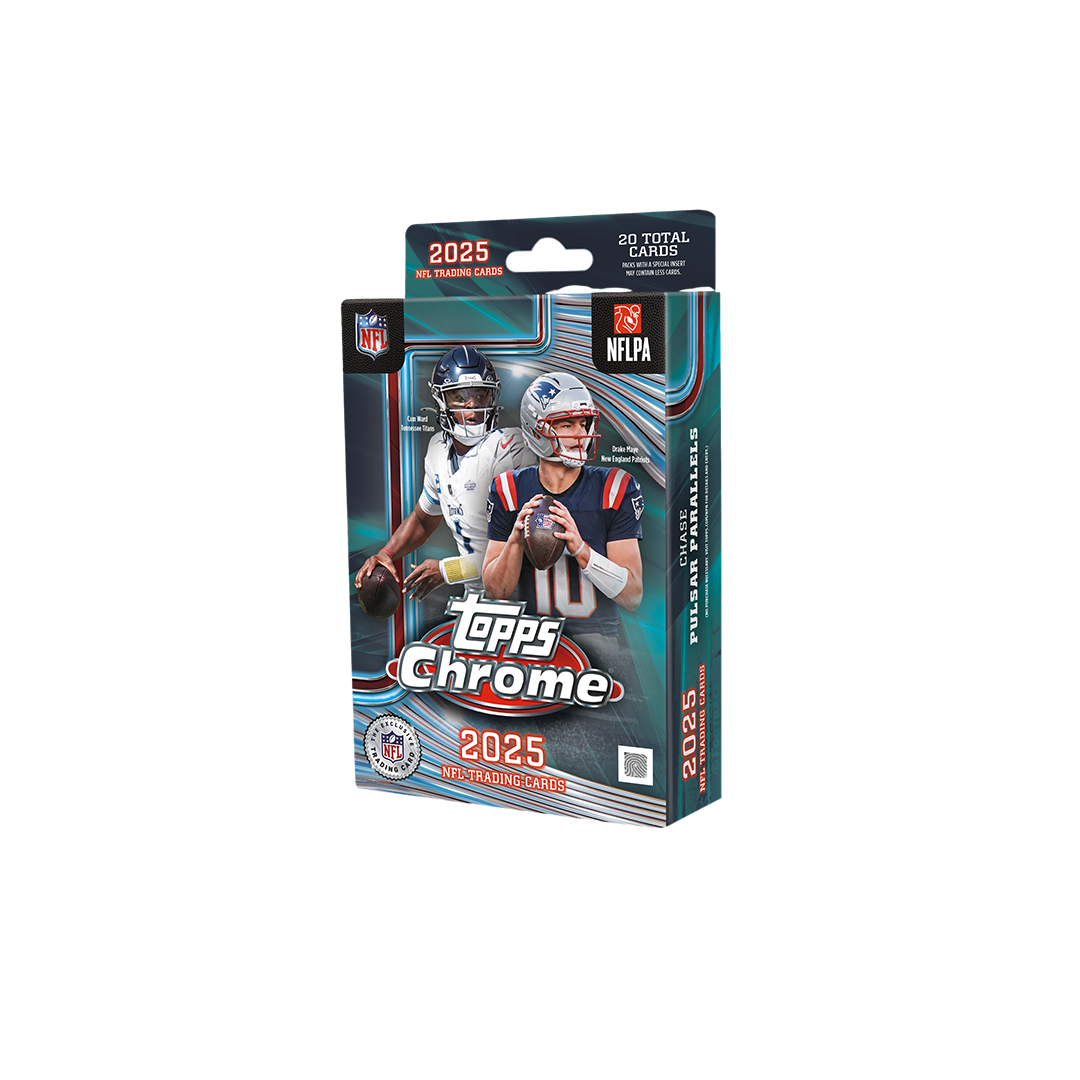 2025 Topps Chrome Football Hanger Trading Cards