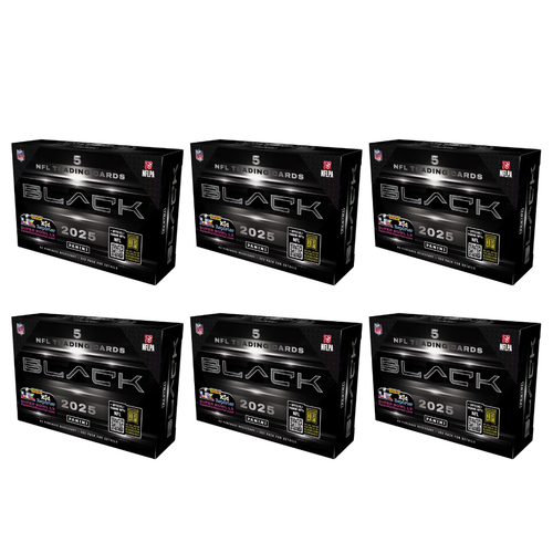 BREAK#295 SATURDAY 10/19/25 12:30 AM EST or RIP ON FILL 2025 Panini Black Football Hobby Half Case (6 Box) Pick Your Team (BPBS)  or RIP ON FILL