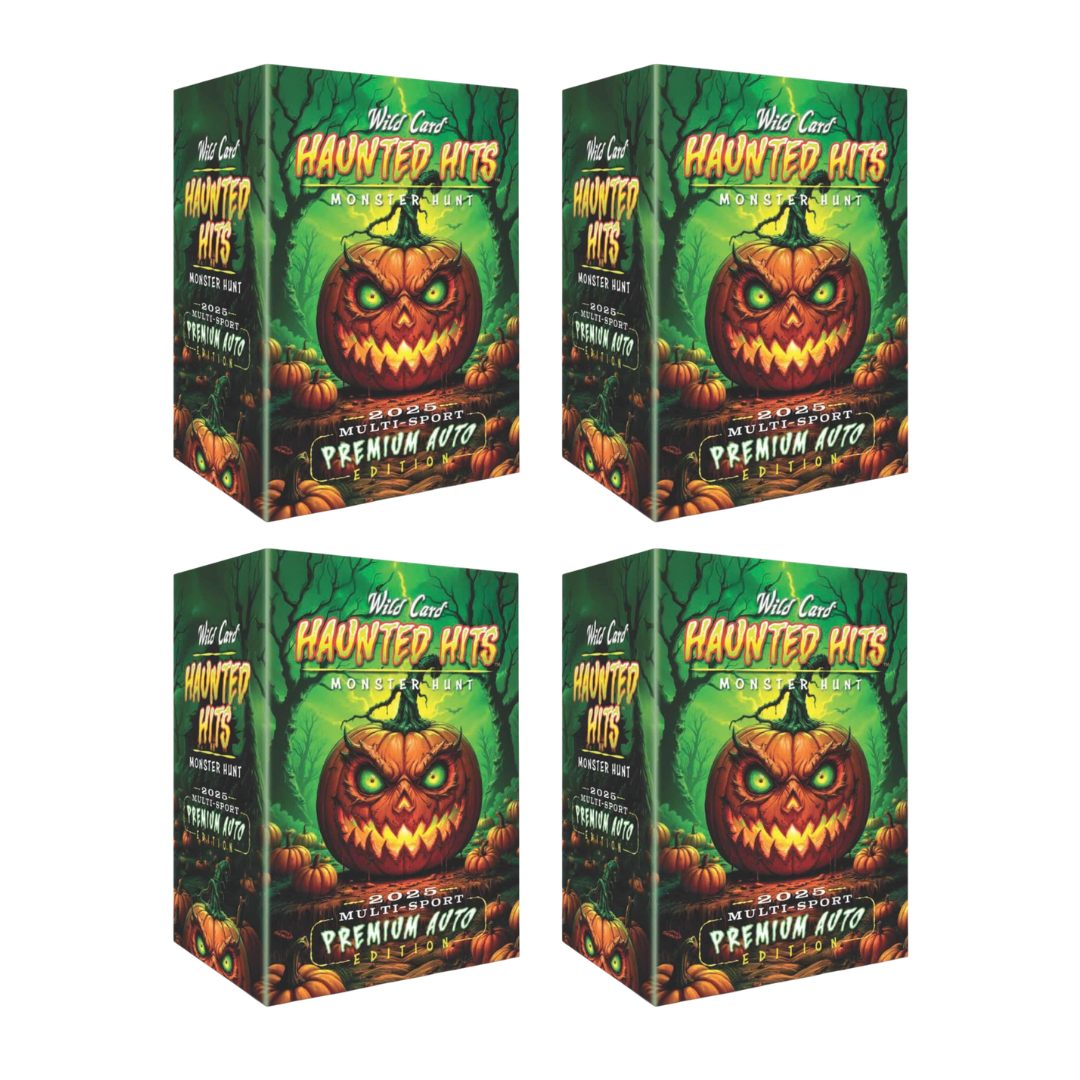 BREAK#268 FRIDAY 2025 Wild Card Haunted Hits – Multi-Sport Premium Auto Edition Hobby (x4) Pick Your Team (SMBS) RIP ON FILL