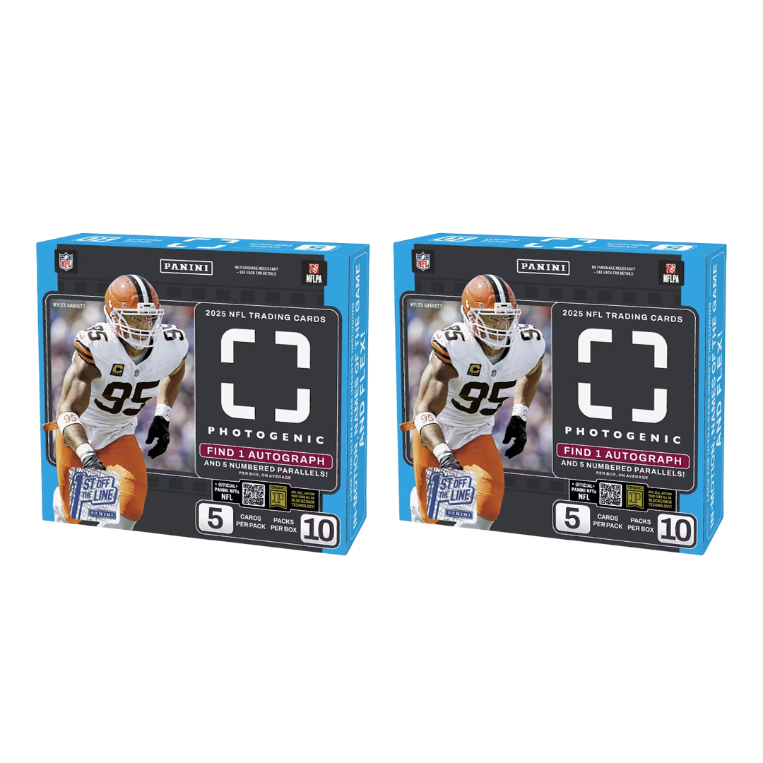 BREAK#298 TUESDAY  2025 Panini Photogenic Football First Off The Line Hobby (x2) Pick Your Team (LT) 02/24/26 02:00 PM EST or RIP ON FILL