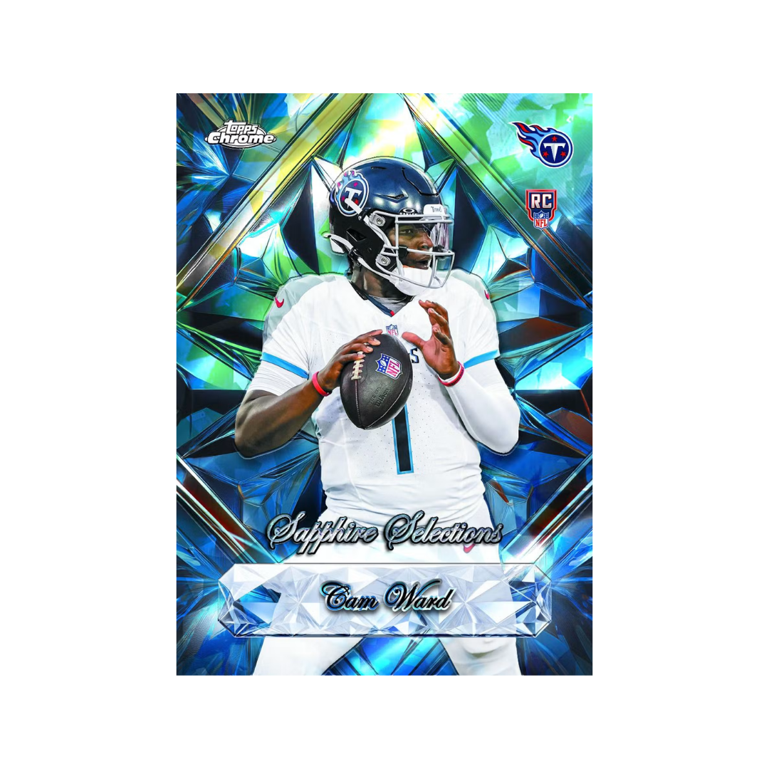 2025 Topps Chrome Sapphire Football Hobby Trading Cards