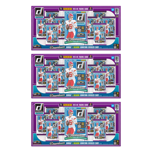 BREAK#373 WEDNESDAY 2025 Panini Donruss Football Oversized Downtown Bundle (x3) Pick Your Team (SMFO) RIP ON FILL