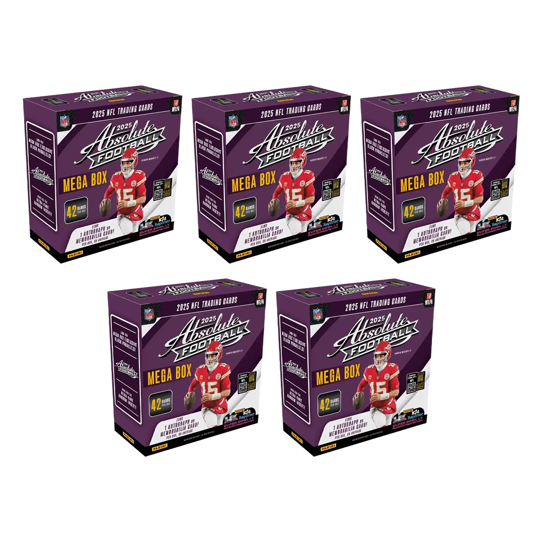 BANGER#324 SUNDAY 2025 Panini Absolute Football Mega (x5) Pick Your Team (BS) RIP ON FILL