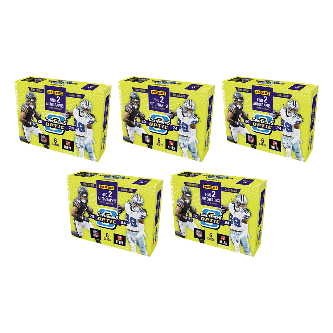 BREAK#290 SATURDAY 10/18/25 08:00 PM EST or RIP ON FILL 2024 Panini Contenders Optic Football Hobby (x5)  Pick Your Team (BPLT)