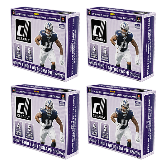 BREAK#694 TUESDAY 01:00 PM EST 2023 Panini Clearly Donruss Football Hobby (x4) Pick Your Team (PYT) Sports Trading Card Break (JR)