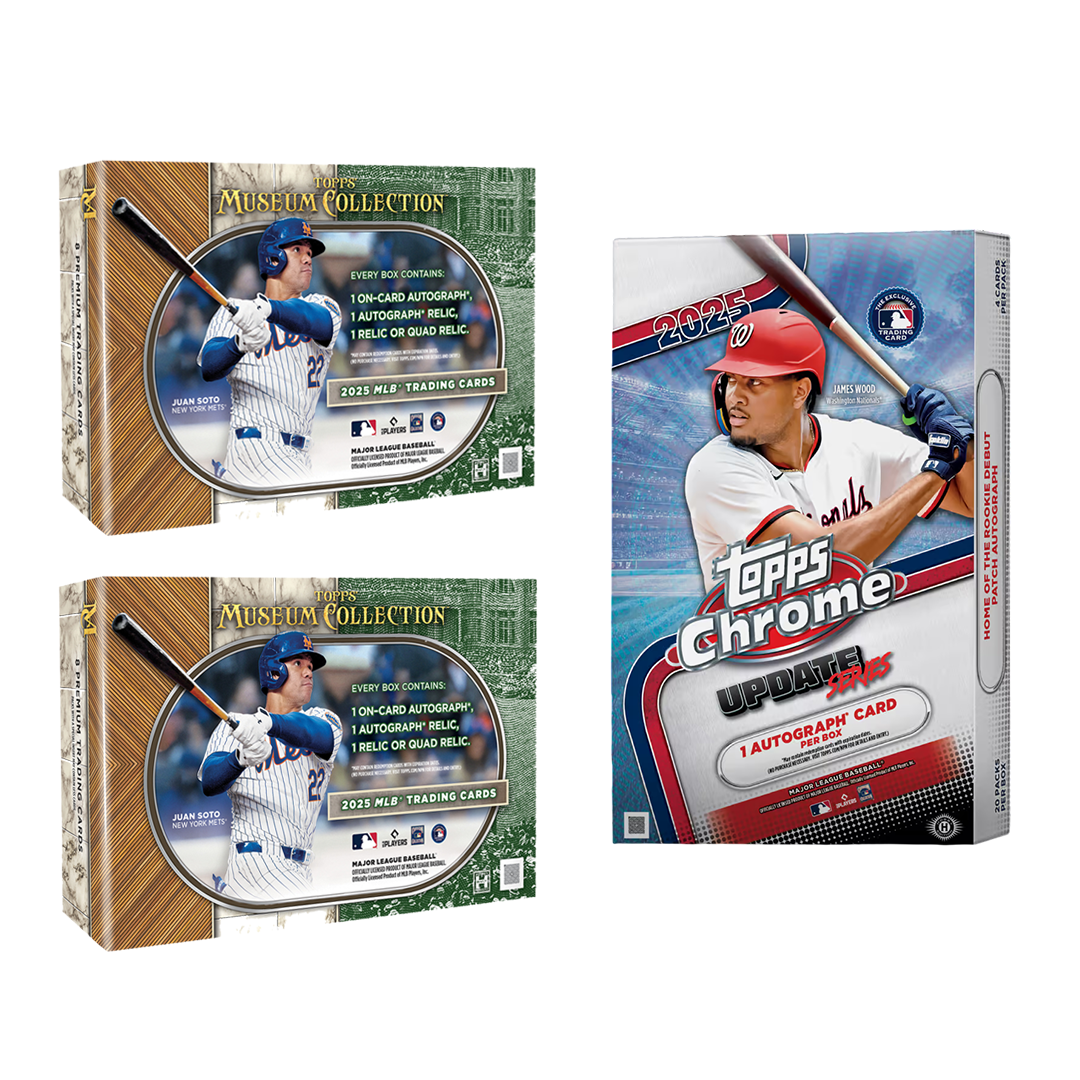 BREAK#337 SUNDAY  2025 Topps Museum Collection Baseball Hobby (x2) + Topps Chrome Update Baseball Hobby Pick Your Team (MD) 03/01/26 12:30 PM EST or RIP ON FILL