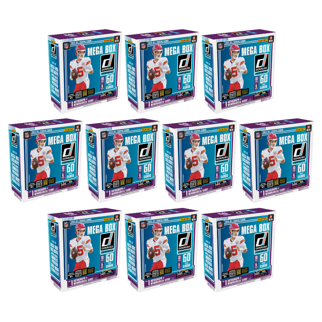 BREAK#448 WEDNESDAY 2025 Panini Donruss Football Mega Half Case (10 Box) Pick Your Team (BS) RIP ON FILL
