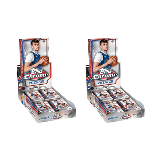 BREAK#343 THURSDAY 2025-26 Topps Chrome Basketball Hobby (x2) Pick Your Team (BS) RIP ON FILL