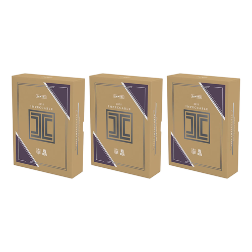 BREAK#372 **NEW RELEASE** WEDNESDAY 10/23/25 12:30 AM EST or RIP ON FILL 2025 Panini Impeccable Football Hobby Case (3 Boxes) Pick Your Team (SMFO)