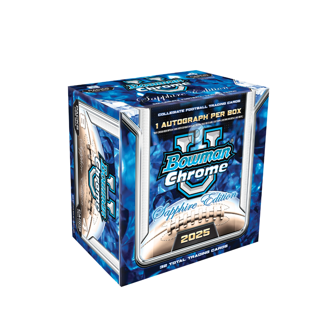 BREAK#500 FRIDAY 2025 Bowman Chrome University Sapphire Edition Hobby Pick Your Team (BP) RIP ON FILL