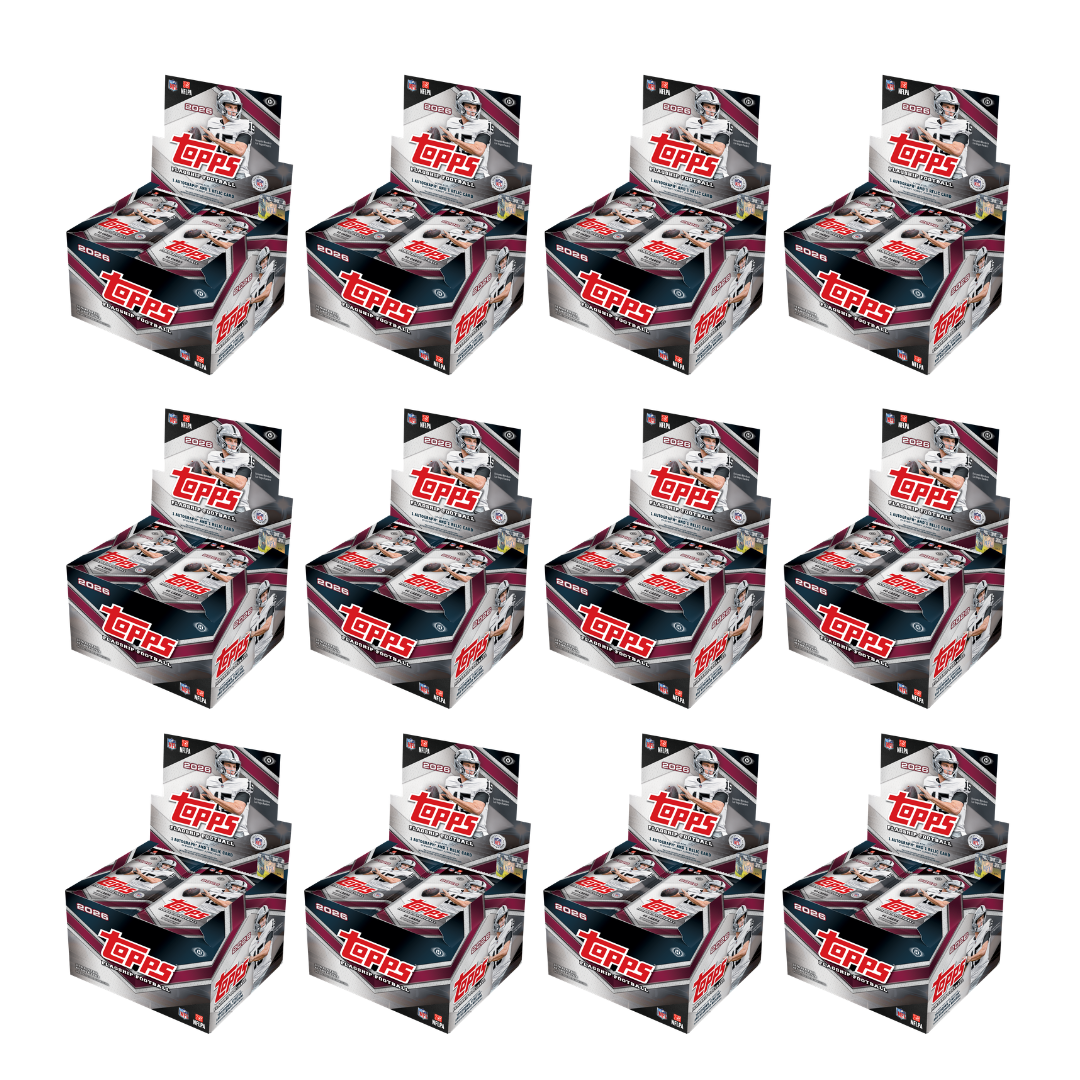 BREAK#37 **NEW RELEASE** 2026 Topps Flagship Football Jumbo Hobby Double Case (12 Box)  Team Break 08/21/26 RIP ON FILL