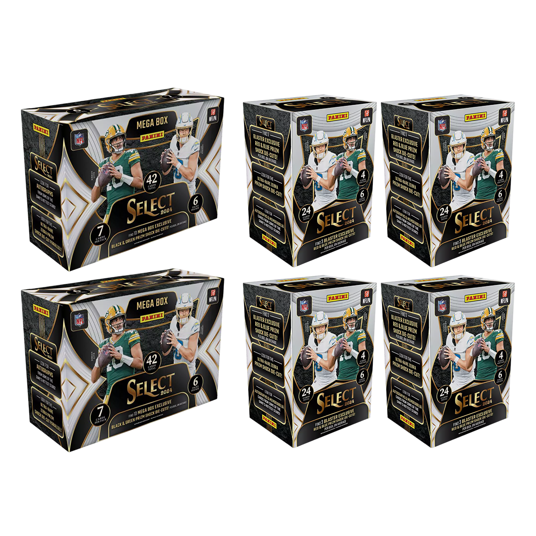 BREAK#717 WEDNESDAY 2024 Panini Select Football Blaster (x4) + Panini Select Football Mega (x2) Pick Your Team (BSLW) RIP ON FILL