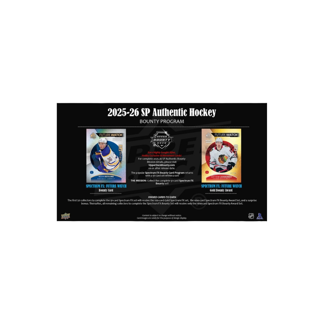 2025-26 Upper Deck SP Authentic Hockey Hobby Box
