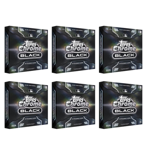 #MLB412 | PYT | HALF CASE | 2026 TOPPS CHROME BLACK BASEBALL (x6)