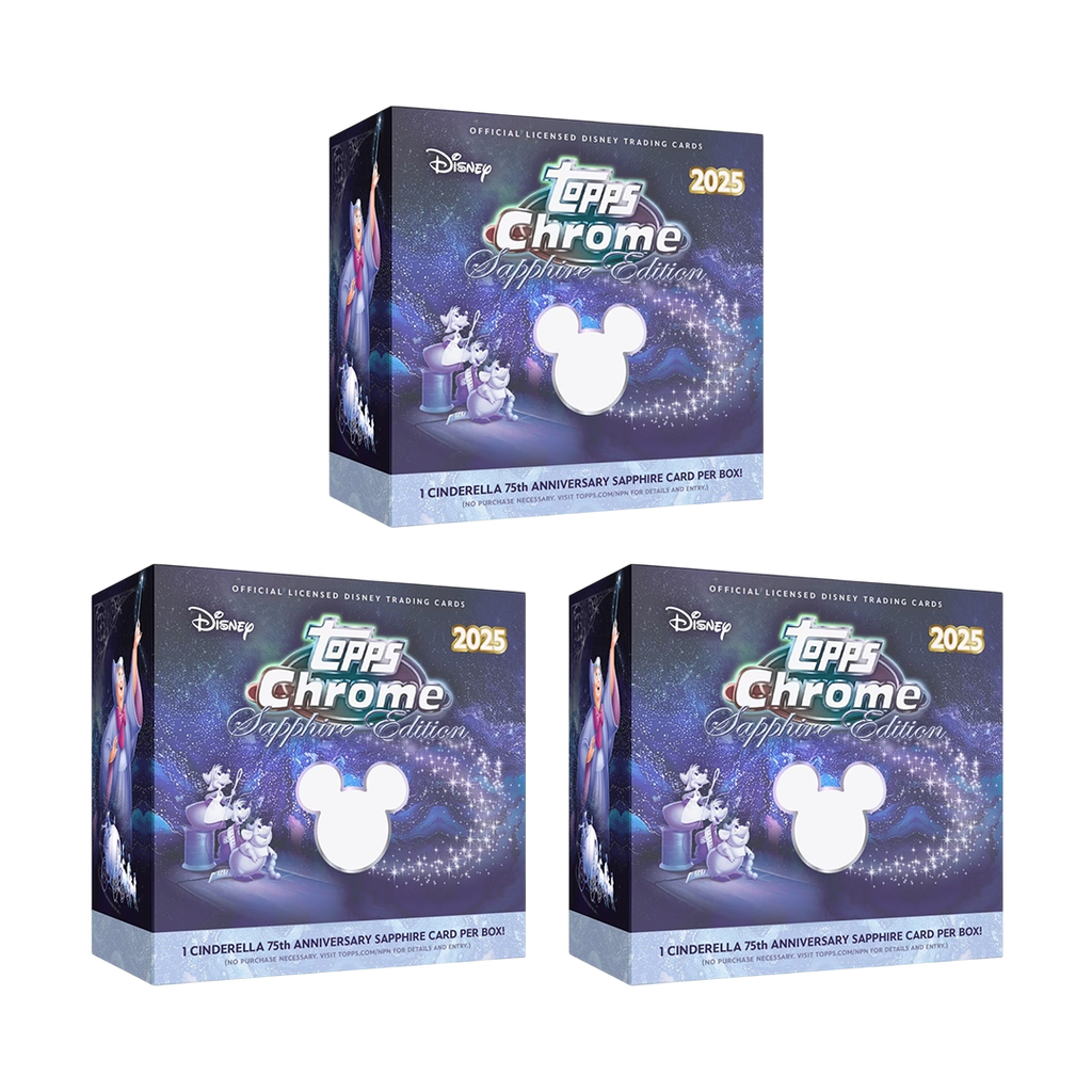 BREAK#461 WEDNESDAY 12/25/25 12:00 AM EST or RIP ON FILL 2025 Topps Chrome Disney Sapphire Edition Hobby (x3) Pick Your Team (SMFO)