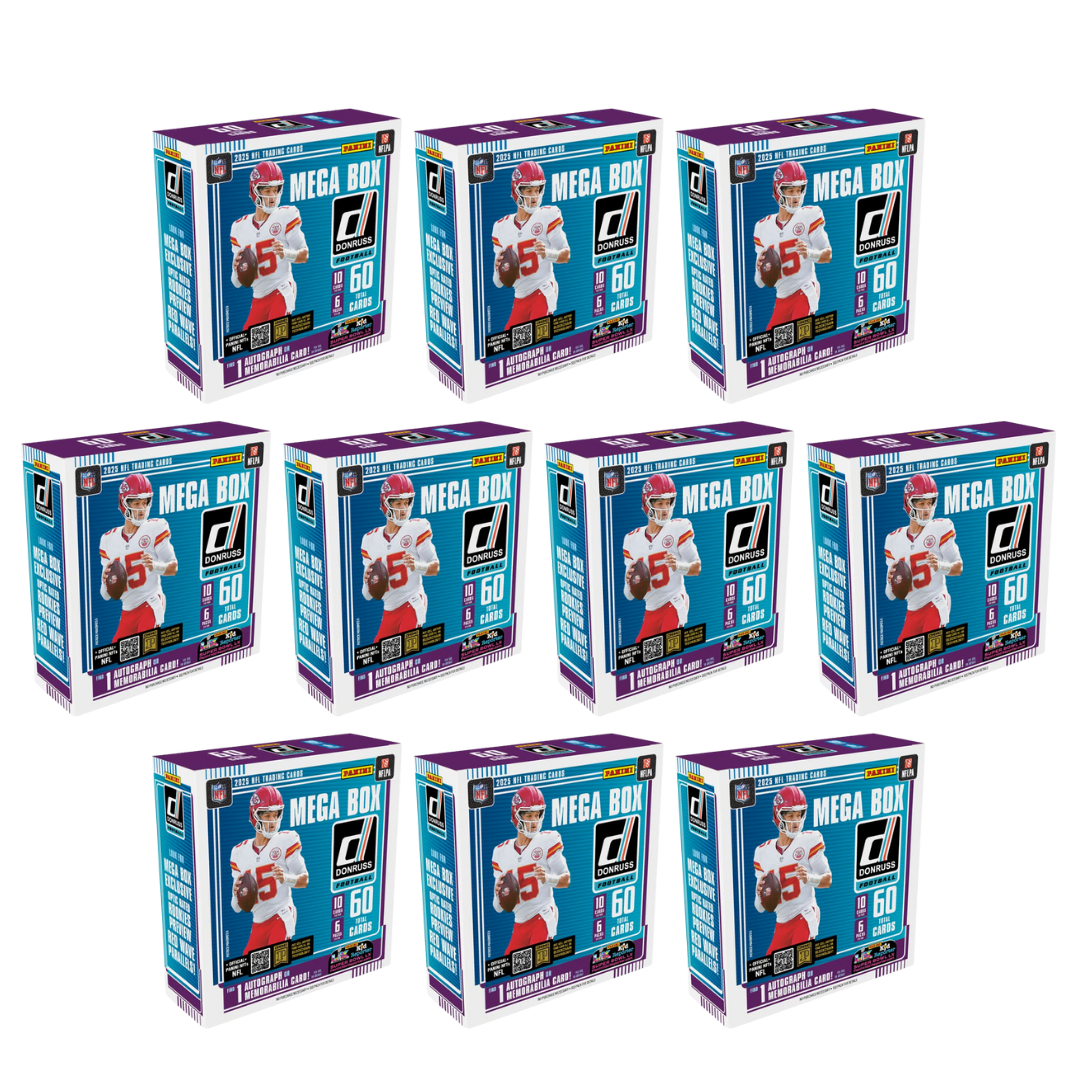 BREAK#465 THURSDAY 2025 Panini Donruss Football Mega Half Case (10 Box) Pick Your Team (BS) 12/25/25 09:30 AM EST or RIP ON FILL