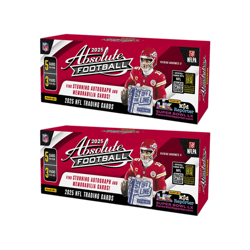 BREAK#486 TUESDAY 10/29/25 12:30 AM EST or RIP ON FILL 2025 Panini Absolute Football First Off The Line Hobby (x2) Pick Your Team (BP)