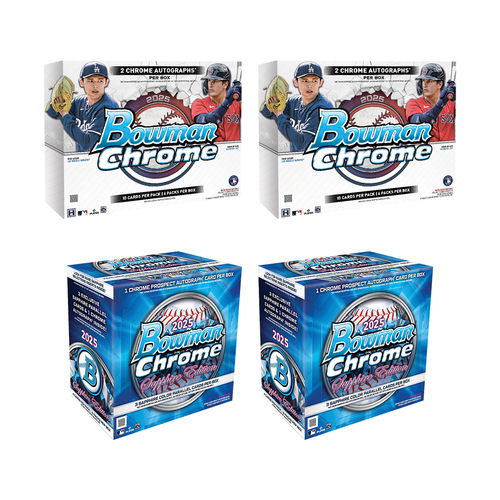 #MLB550 | PYT | 2025 BOWMAN CHROME SAPPHIRE (x2) + 2025 BOWMAN CHROME HOBBY (x2)