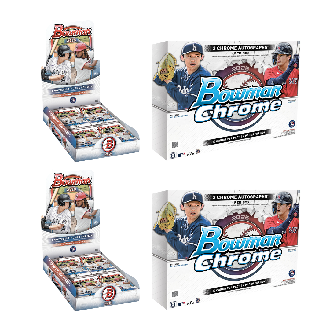 #MLB563 | PYT | 2025 BOWMAN BASEBALL HOBBY (x2) + 2025 BOWMAN CHROME BASEBALL HOBBY (2)
