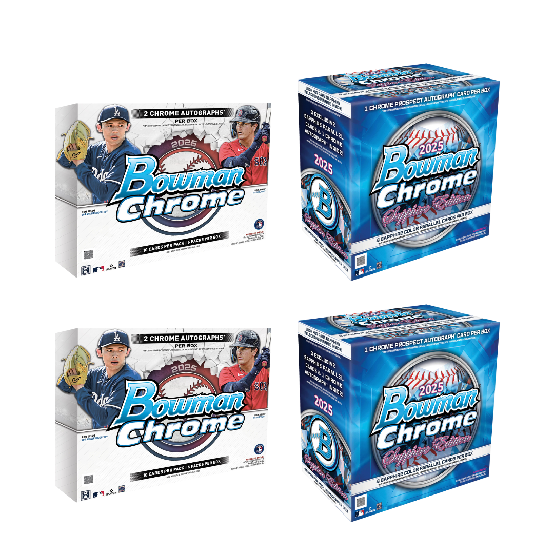 #MLB570 | PYT | 2025 BOWMAN CHROME SAPPHIRE (x2) + 2025 BOWMAN CHROME HOBBY (x2)
