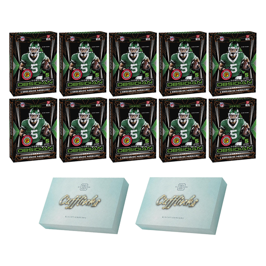 BREAK#825 SATURDAY 2024 Panini Obsidian Football International Hobby Half Case (10 Box) + Panini Football "City Edition" Cufflink (x2) Pick Your Team (AC) 06/22/25 01:00 AM EST or RIP ON FILL