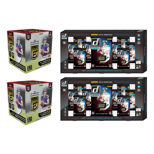 BREAK#691 TUESDAY 10:00 AM EST 2024 Panini Donruss Football Bundle (x2) + Panini Donruss Elite Football Hobby (x2) Pick Your Team (PYT) Sports Trading Card Break (JR)