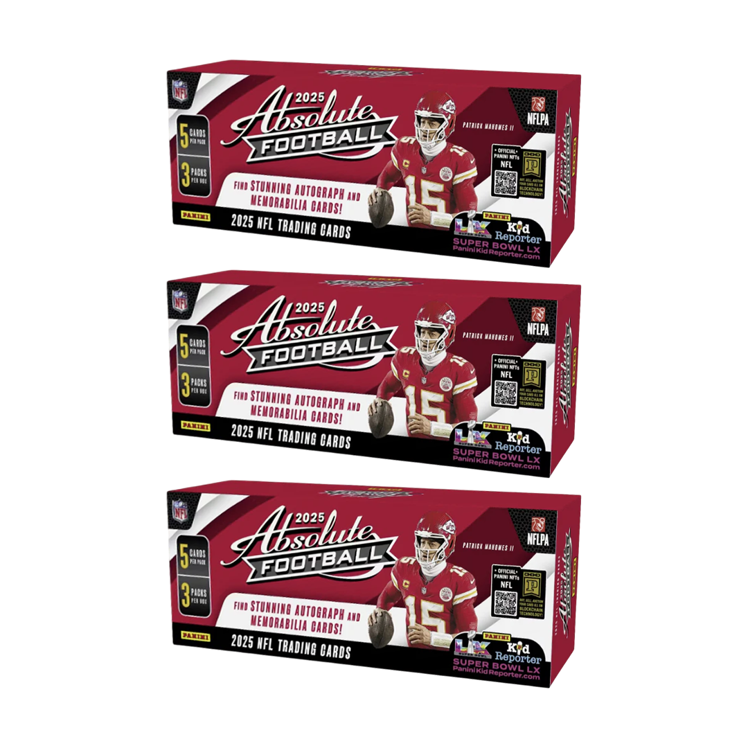 BREAK#621 TUESDAY 11/05/25 01:00 AM EST or RIP ON FILL 2025 Panini Absolute Football Hobby (x3) Pick Your Team (MD)