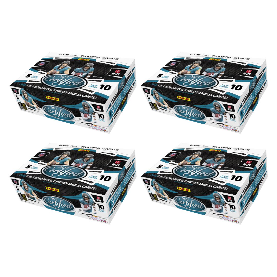 BREAK#627 WEDNESDAY 11/05/25 02:00 PM EST or RIP ON FILL 2025 Panini Certified Football Hobby (x4) Pick Your Team (BSBP)