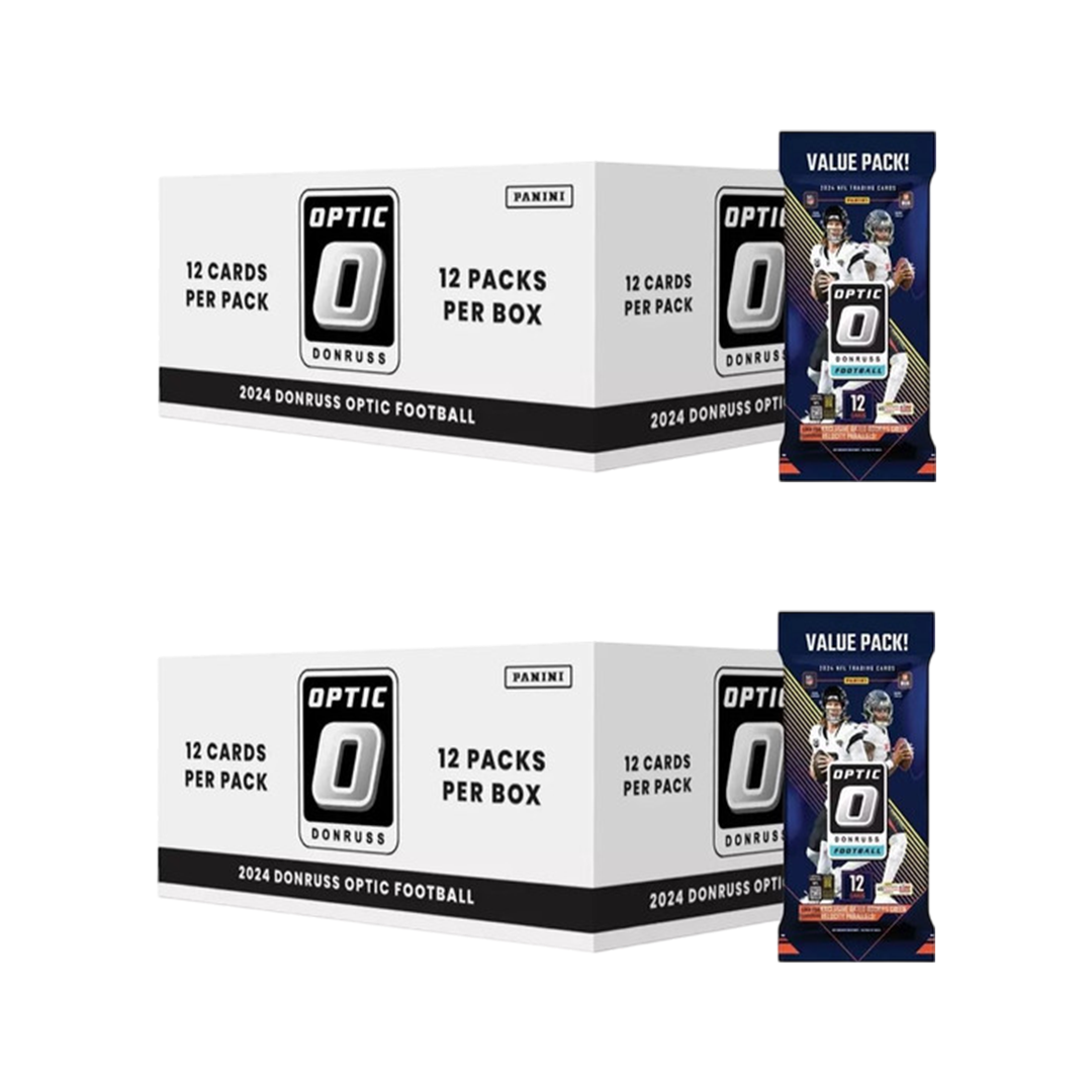BREAK#741 THURSDAY 2024 Panini Donruss Optic Football Value Pack Box (x2) (12 Packs Per Box) Pick Your Team (BSLW) RIP ON FILL