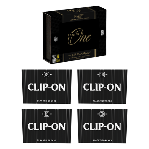 BREAK#983 SUNDAY 2024 Panini One Football Hobby + BlackTie Football Clip-On (x4) Pick Your Team (CT) RIP ON FILL