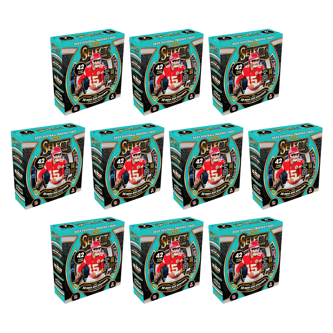 BREAK#768 SUNDAY 2025 Panini Select Football Mega Half Case (10 Box) Pick Your Team (SM) 04/19/26 03:00 PM EST or RIP ON FILL