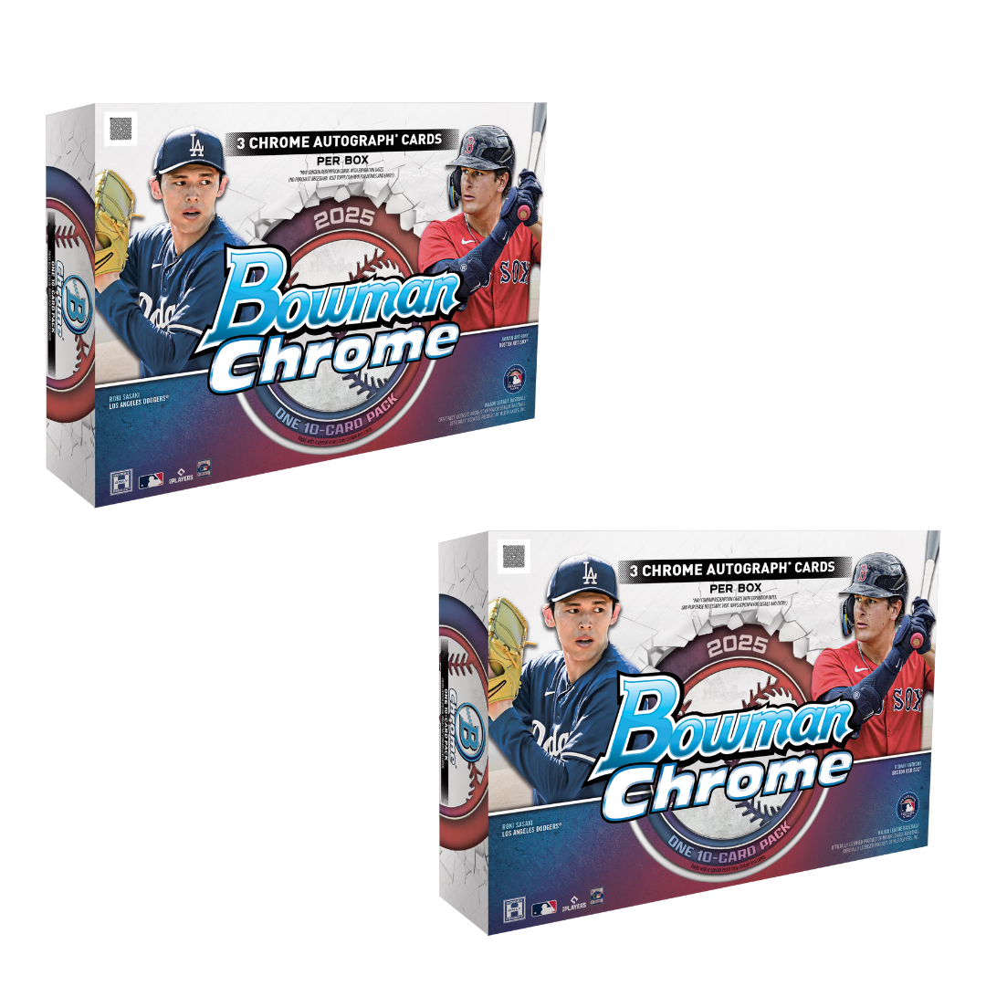 BREAK#695 **NEW RELEASE** TUESDAY 2025 Bowman Chrome Baseball Breakers Delight (x2) Pick Your Team (JRFO) RIP ON FILL