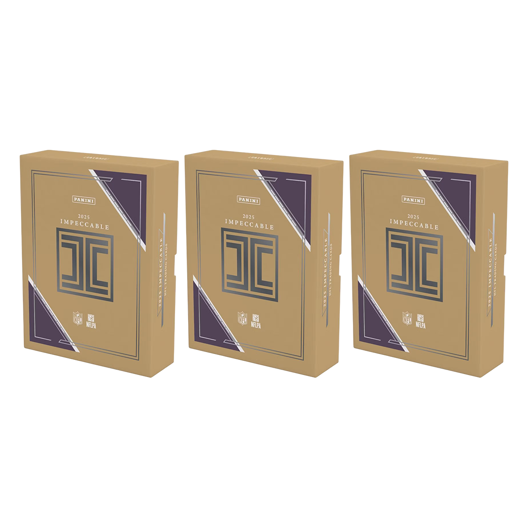 BREAK#003 THURSDAY 11/27/25 10:30 PM EST or RIP ON FILL 2025 Panini Impeccable Football Hobby Case (3 Box) Pick Your Team (BPCT)