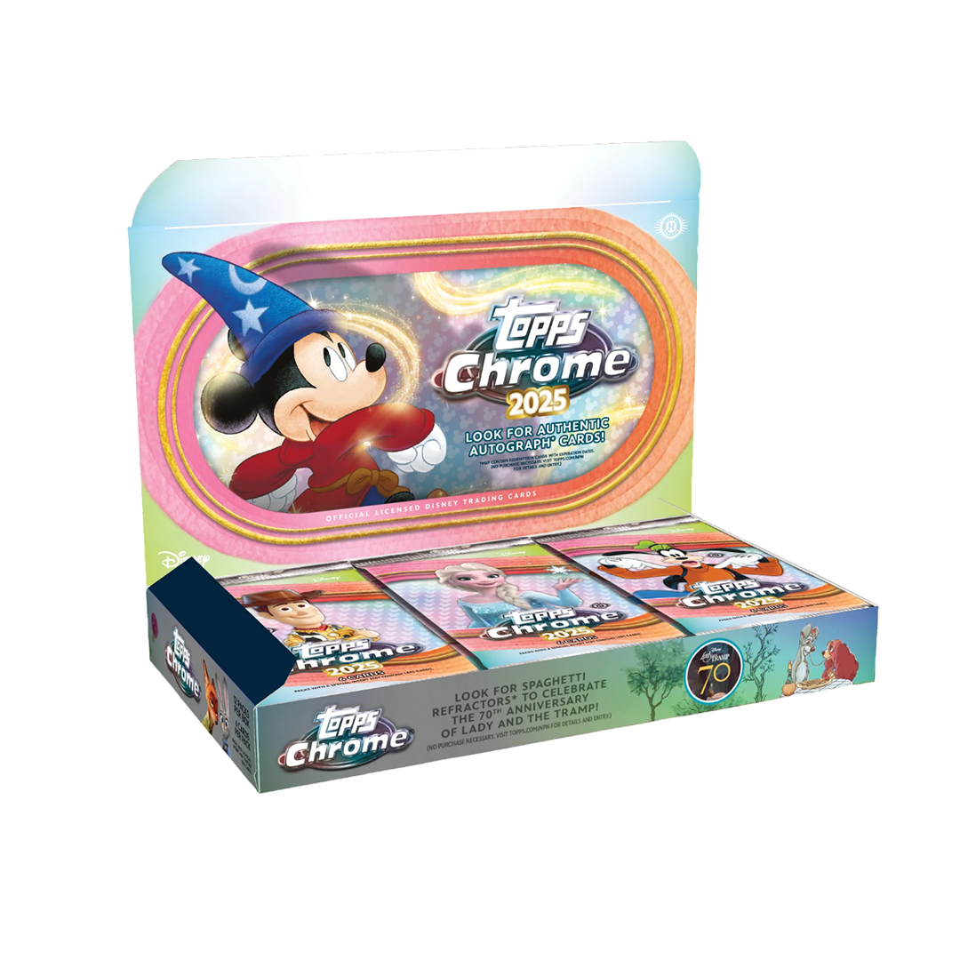 BREAK#719 **NEW RELEASE** WEDNESDAY 2025 Topps Chrome Disney Hobby Pick Your Character (BSLW) RIP ON FILL
